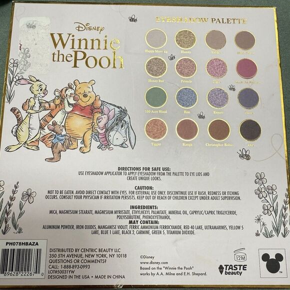 Disney Winnie The Pooh & Friends 16 Color Eyeshadow Palette With Mirror - Picture 4 of 4